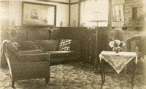 Loungeroom, the Glen. In Dorothys childhood this was dominated by a billiard table